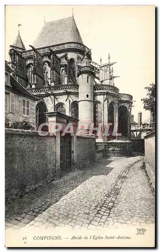 Ansichtskarte AK Compiegne Abside de L Eglise Saint Antoine