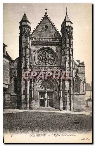 Ansichtskarte AK Compiegne L Eglise Saint Antoine