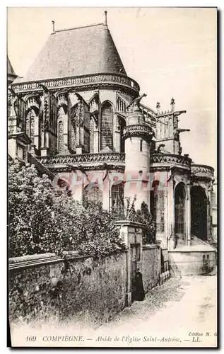 Cartes postales Compiegne Abside de L Eglise Saint Antoine