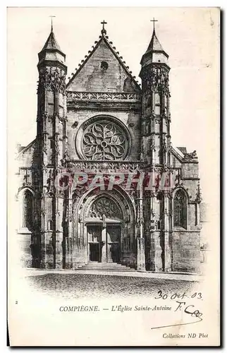 Ansichtskarte AK Compiegne L Eglise Saint Antoine