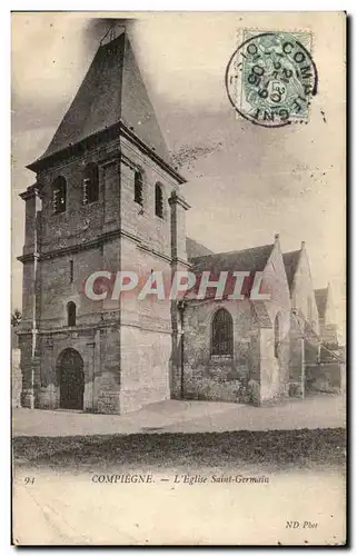 Ansichtskarte AK Compiegne L Eglise Saint Germain