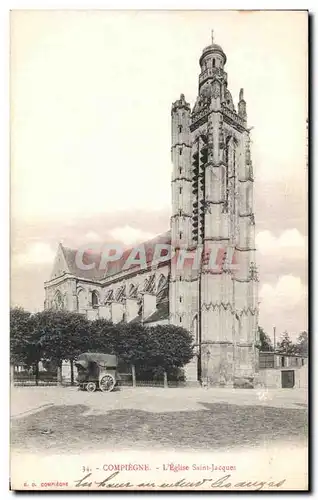 Cartes postales Compiegne L Eglise Saint Jacques