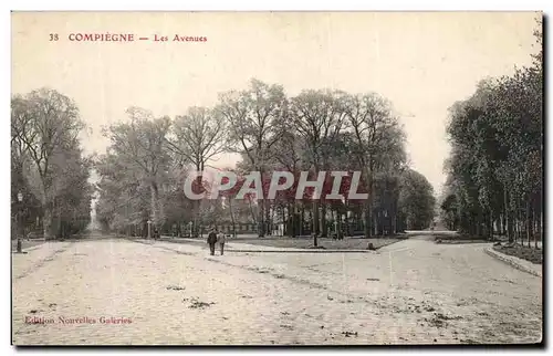 Cartes postales Compiegne Les Avenues