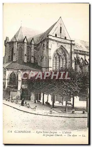 Ansichtskarte AK Compiegne Eglise Saint Jacques