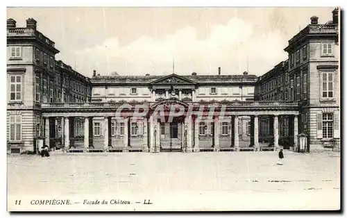 Ansichtskarte AK Compiegne Facade du Chateau