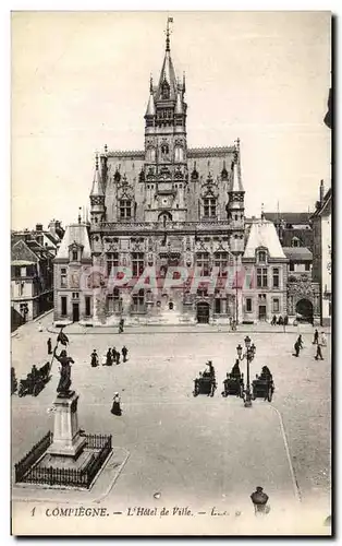 Cartes postales Palais Compiegne L Hotel de Ville