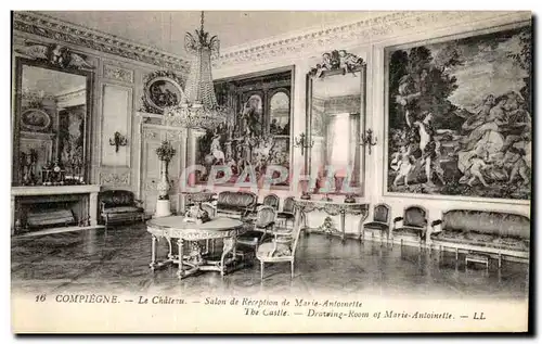 Ansichtskarte AK Compiegne Le Chateau Salon de reception de Marie Antoinette