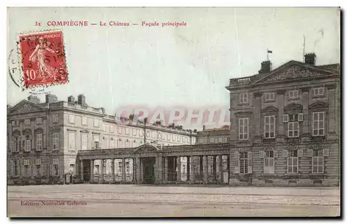 Ansichtskarte AK Compiegne Le Chateau Facade principale