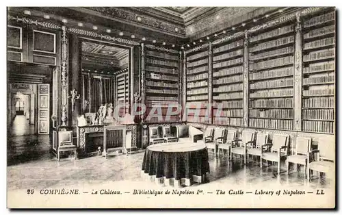 Ansichtskarte AK Compiegne Le Chateau Bibliotheque de Napoleon 1er