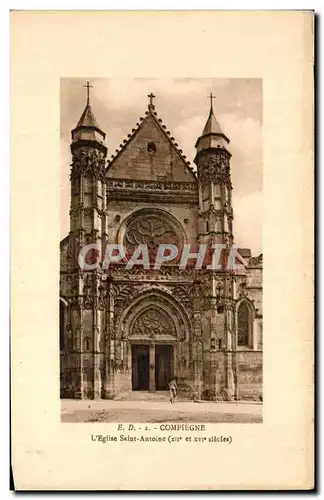 Ansichtskarte AK Compiegne L Eglise Saint Antoine