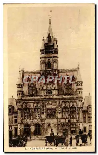 Cartes postales Compiegne Hotel de ville