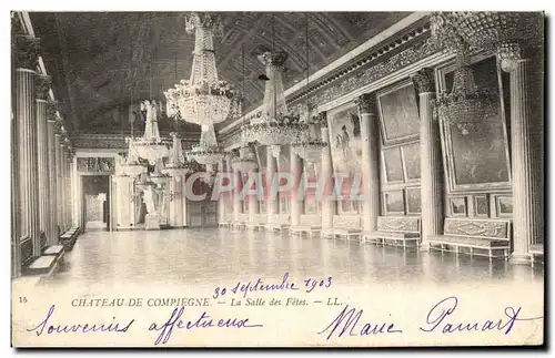 Cartes postales Chateau de Compiegne la salle des fetes