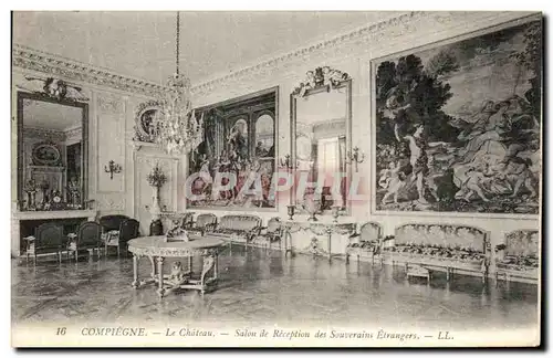 Ansichtskarte AK Compiegne Le Chateau Salon de reception des souverains etrangers