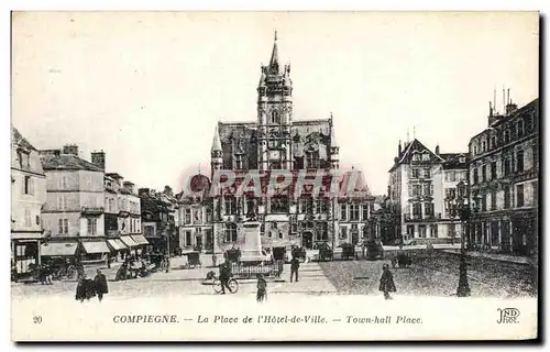 Cartes postales Compiegne La Place de I Hotel de ville