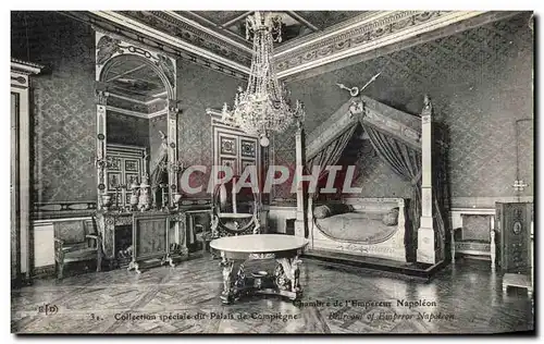 Cartes postales Collection Special du Palais de Compiegne Chambre de l empereur Napoleoin 1er