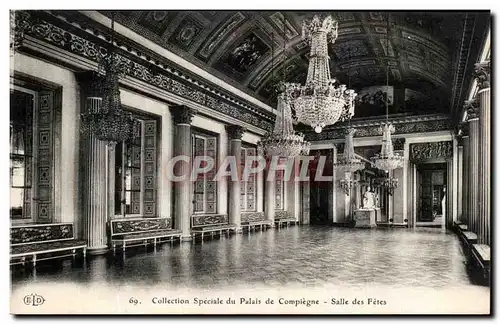 Cartes postales Palais de Compiegne Chateau Salles des fetes