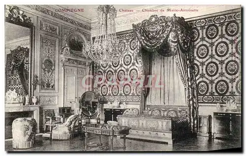 Ansichtskarte AK Compiegne Chateau Chambre de Marie Antoinette