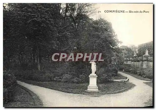 Ansichtskarte AK Compiegne un coin du Parc