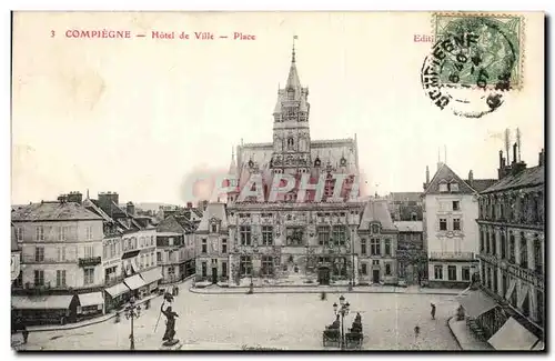 Cartes postales Compiegne Hotel de Ville