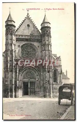 Ansichtskarte AK Compiegne L Eglise Saint Antoine