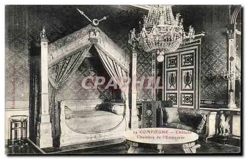 Cartes postales Compiegne Chateau Chambre de l empereur