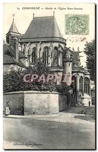 Ansichtskarte AK Compiegne Abside de L Eglise Saint Antoine