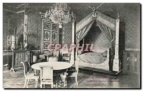 Cartes postales Chateau de Compiegne Chambre a coucher de Napoleon