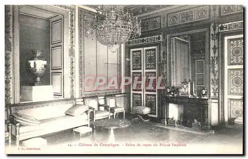 Cartes postales Chateau de Compiegne Salon de repos du prince imperial