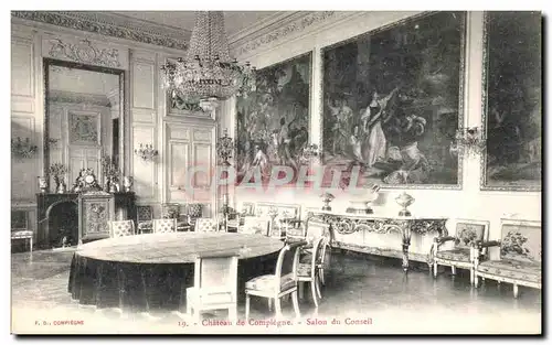 Cartes postales Chateau de Compiegne Salon de repos