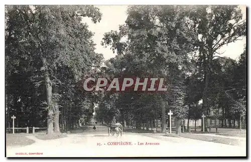 Cartes postales Compiegne Les Avenues