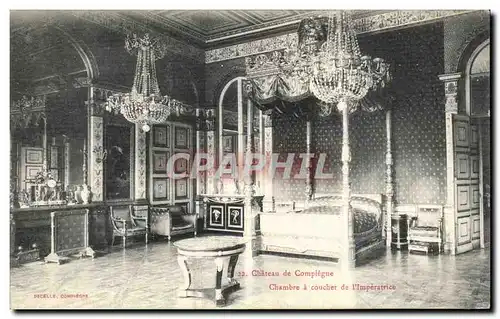 Cartes postales Chateau de Compiegne Chambre a Coucher de I Imperatrice