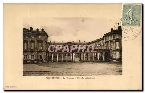 Ansichtskarte AK Compiegne La Chateau Facade Principale