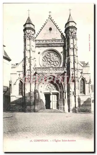 Ansichtskarte AK Compiegne L Eglise Saint Antoine