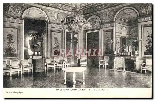 Cartes postales Palais de Compiegne Salon des Fleurs