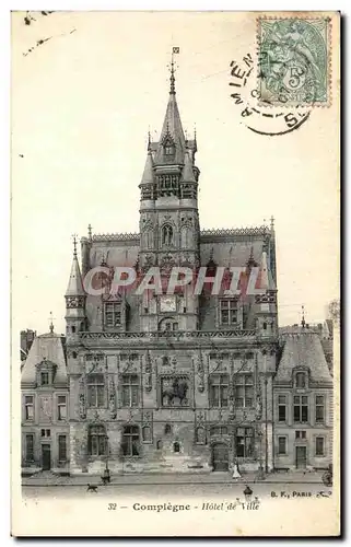 Cartes postales Compiegne Hotel de Ville