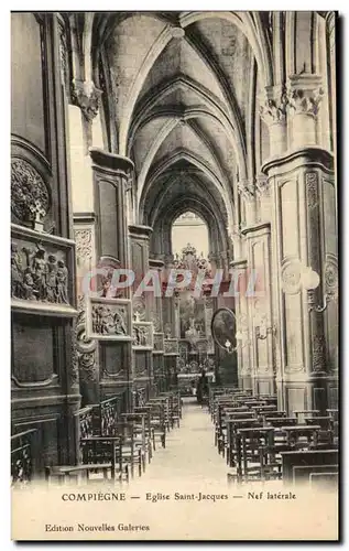 Ansichtskarte AK Compiegne Eglise Saint Jacques Nef Laterale