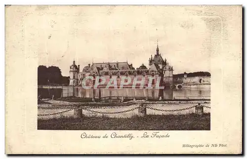 Cartes postales Chateau De Chantilly La Facade