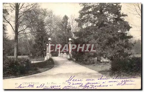 Cartes postales Chateau De Chantilly Le Parc