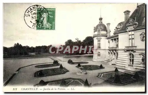 Cartes postales Chateau De Chantilly Jardin de La Voliere