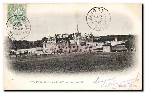 Cartes postales Chantilly Chateau Vue Generale