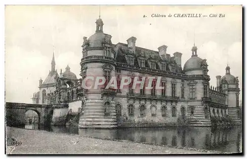 Cartes postales Chantilly Chateau Cote Est