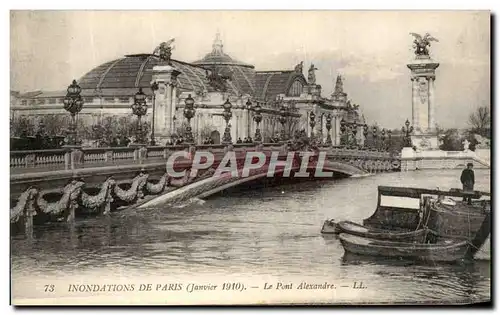 Ansichtskarte AK Paris Inondations De Le Pont Alexandre