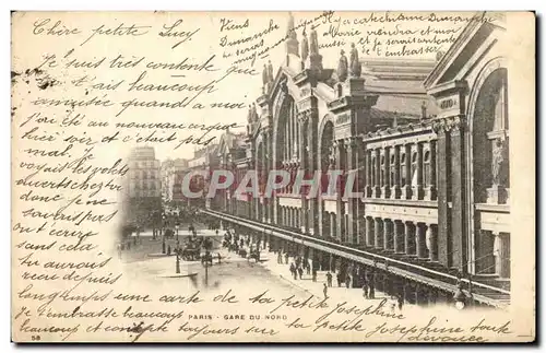 Cartes postales Paris Gare Du Nord