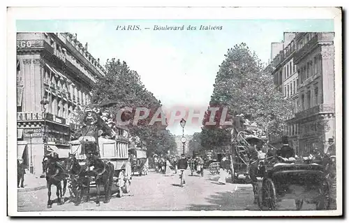 Cartes postales Paris Boulevard des Italiens