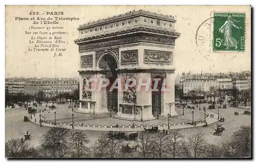 Cartes postales Paris Place de l Arc de Triomphe de l Etoile