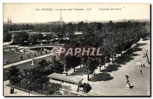 Cartes postales Paris Le jardin des Tuileries