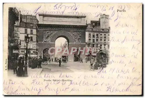 Cartes postales Paris Porte Saint Martin