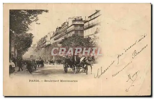 Cartes postales Paris Boulevard Montmartre