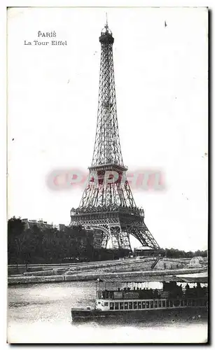 Ansichtskarte AK Paris La Tour Eiffel Peniche