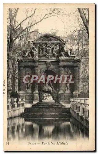 Cartes postales Paris Fontaine Medicis